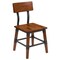 Flash Furniture Rustic Antique Walnut Industrial Wood Dining Chair, PK2 2-XU-DG-W0236-GG - alternate 2